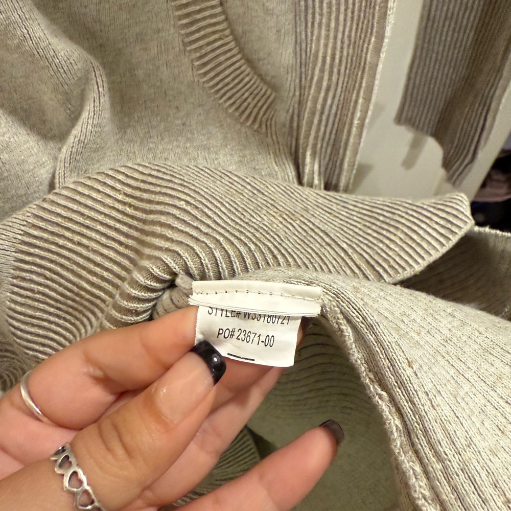 Prana Avalone Knit Dress Organic Cotton Stone size Small - Picture 8 of 10